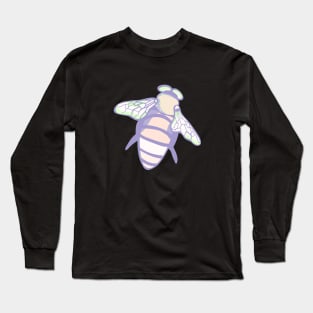 Funky Bee Love - Modern Pastel Color Palette Long Sleeve T-Shirt